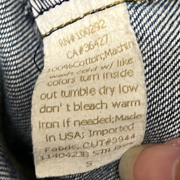 Earl Jeans Jacket Zipper Adjustable Waist - Small - Picture 4 of 4